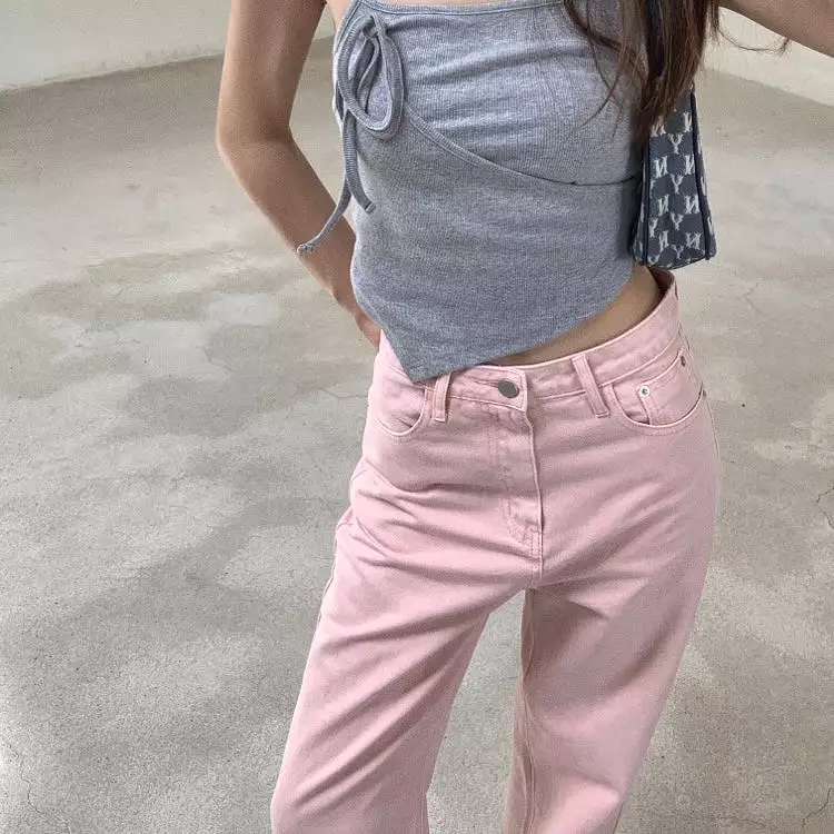 Pink Denim Pants