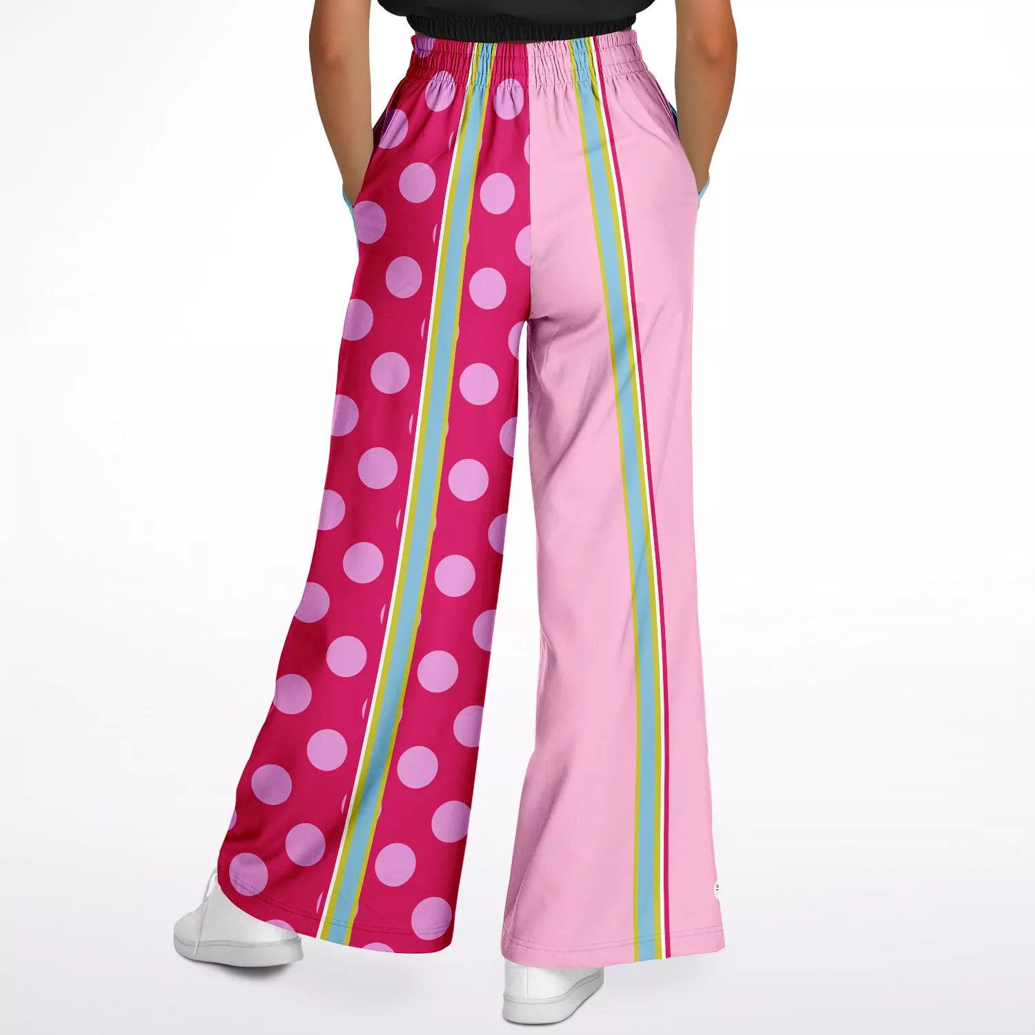 Pink Dottie Calypso Stretchy Phat Bellbottoms