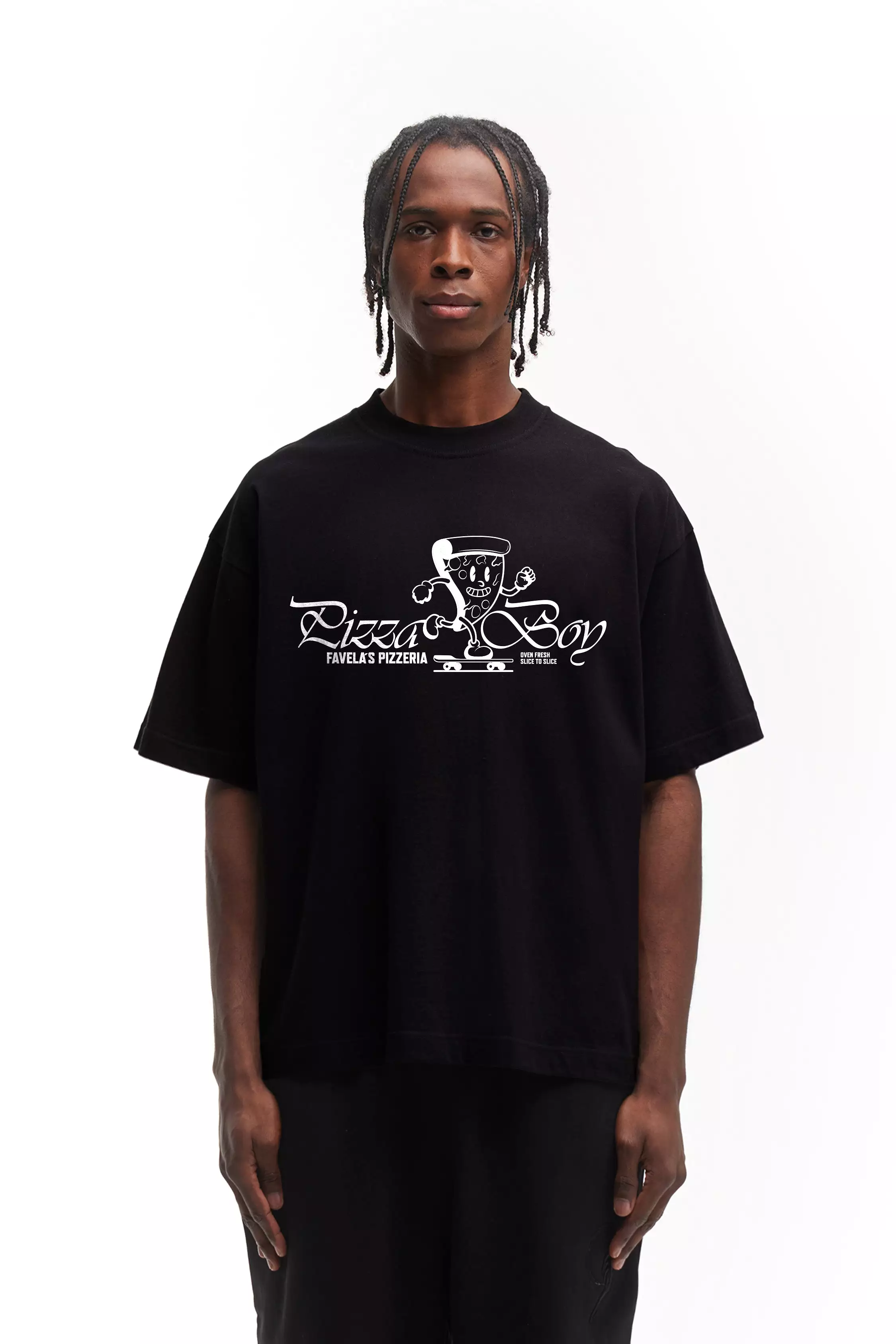 PIZZA BOY BLACK T-SHIRT