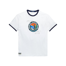 Polo Ralph Lauren Alpine Club Classic Fit Jersey Graphic T-Shirt (White)