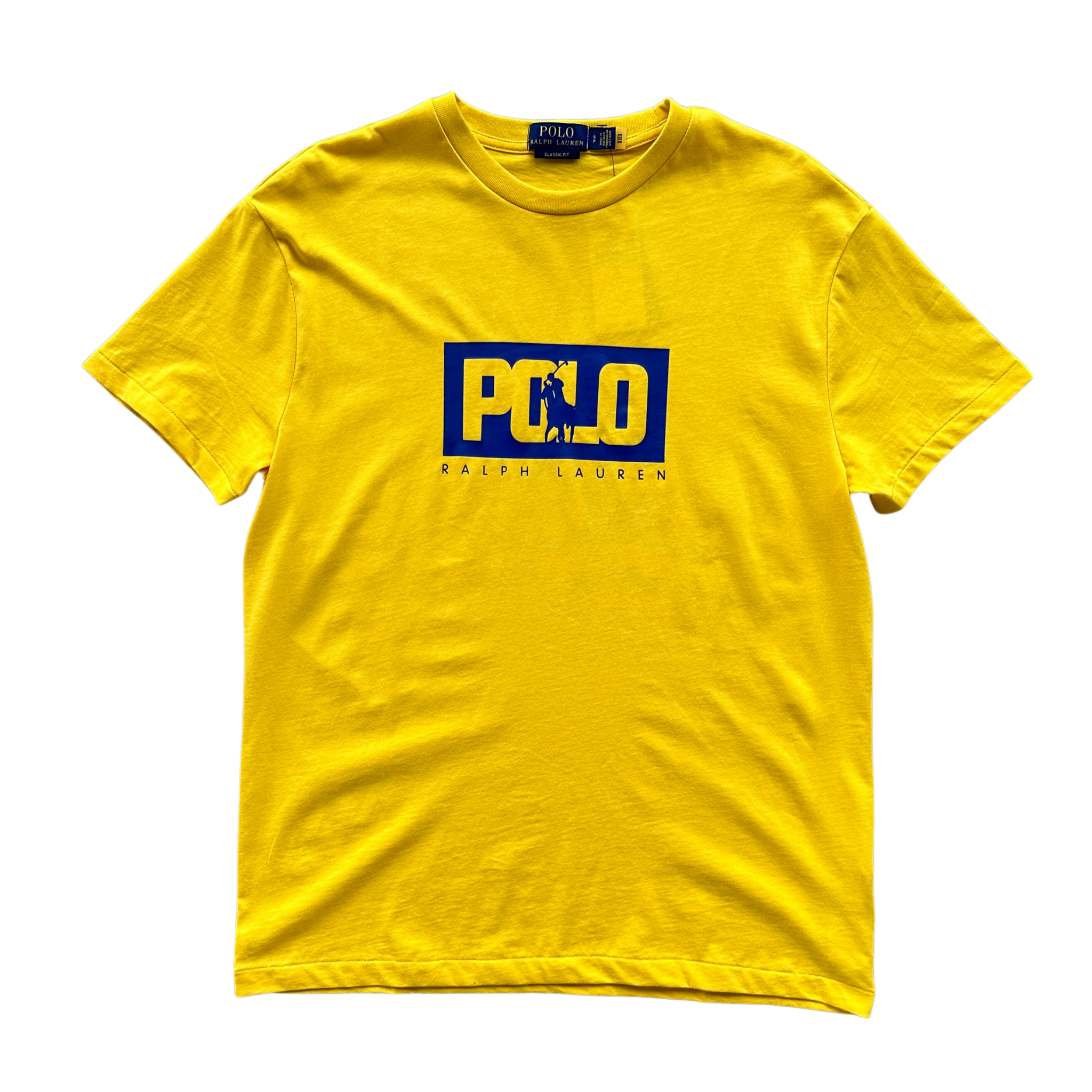 Polo Ralph Lauren Box Logo Classic Fit Jersey T-Shirt (Yellow)