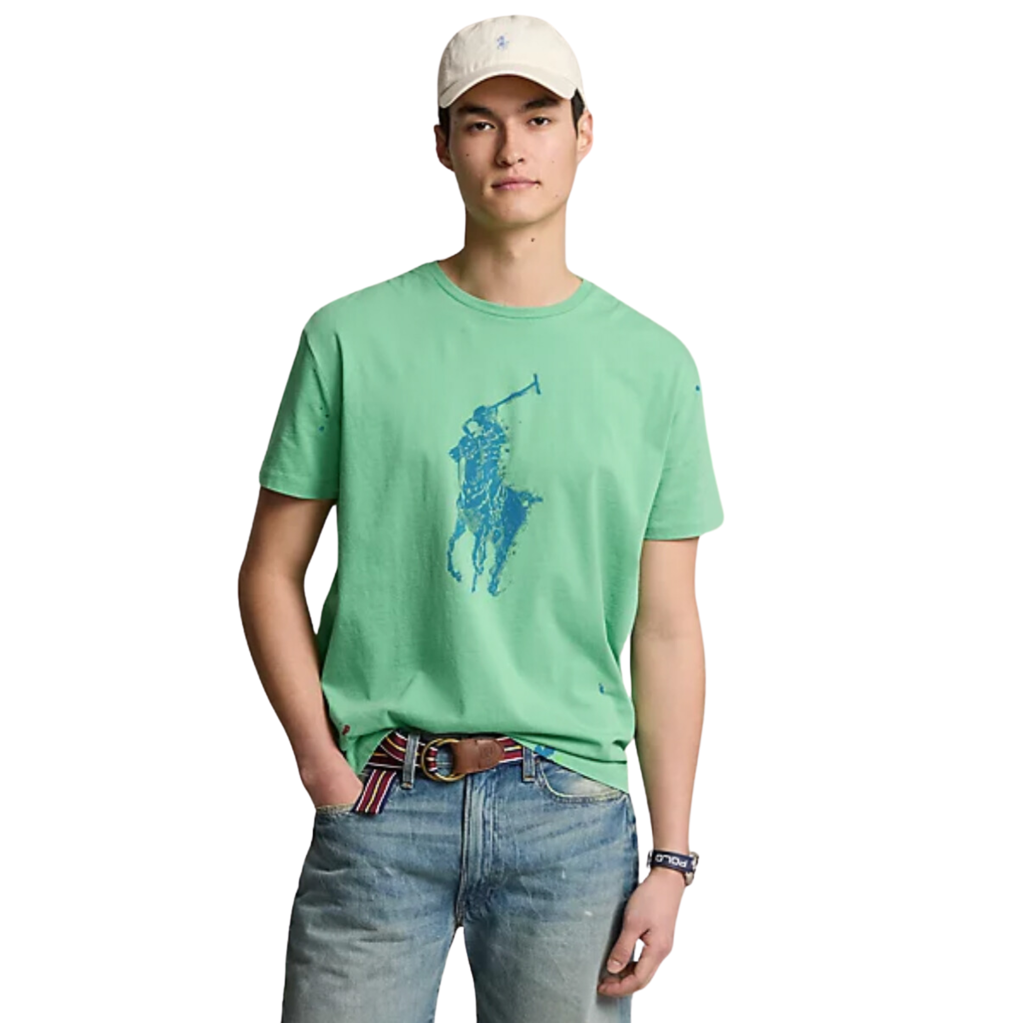 Polo Ralph Lauren Classic Fit Big Pony Jersey T-Shirt (Vineyard Green)