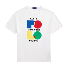 Polo Ralph Lauren Classic Fit City Logo Jersey T-Shirt (White)