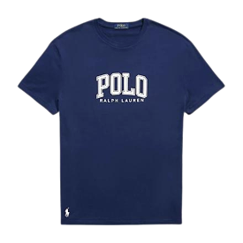 Polo Ralph Lauren Classic Fit Collegiate Jersey T-Shirt (Navy)