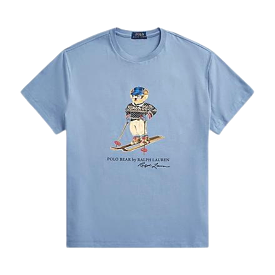 Polo Ralph Lauren Classic Fit Polo Bear Jersey T-Shirt (Channel Blue)