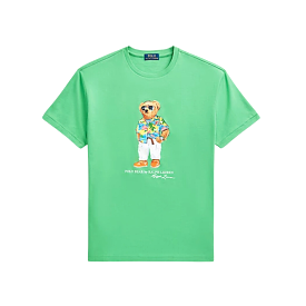 Polo Ralph Lauren Classic Fit Polo Bear Jersey T-Shirt (Green)