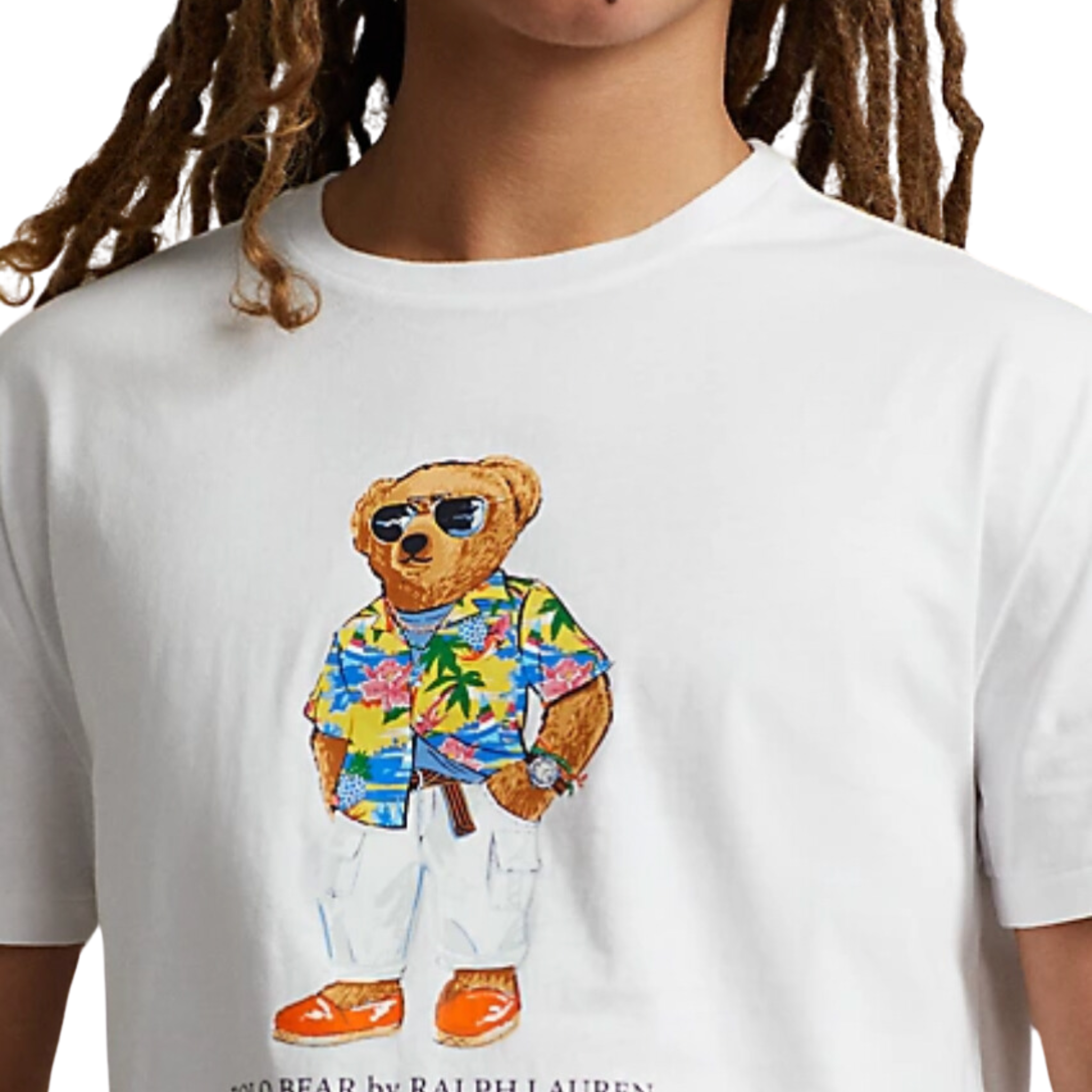 Polo Ralph Lauren Classic Fit Polo Bear Jersey T-Shirt (White)