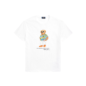 Polo Ralph Lauren Classic Fit Polo Bear Jersey T-Shirt (White)