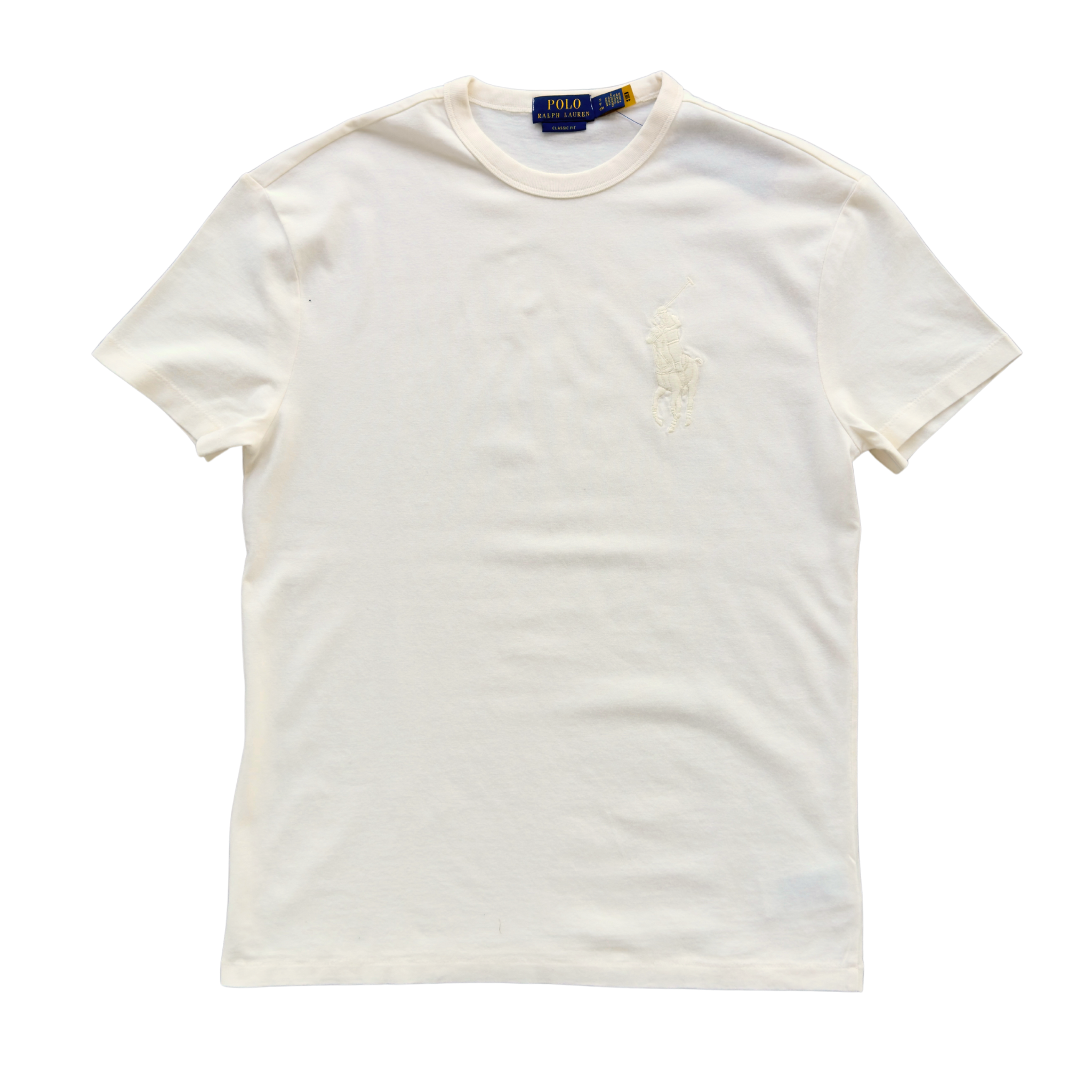 Polo Ralph Lauren Embroidered Chest T-shirt (Clubhouse Cream)