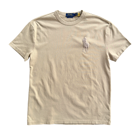 Polo Ralph Lauren Embroidered Chest T-shirt (Coastal Beige)