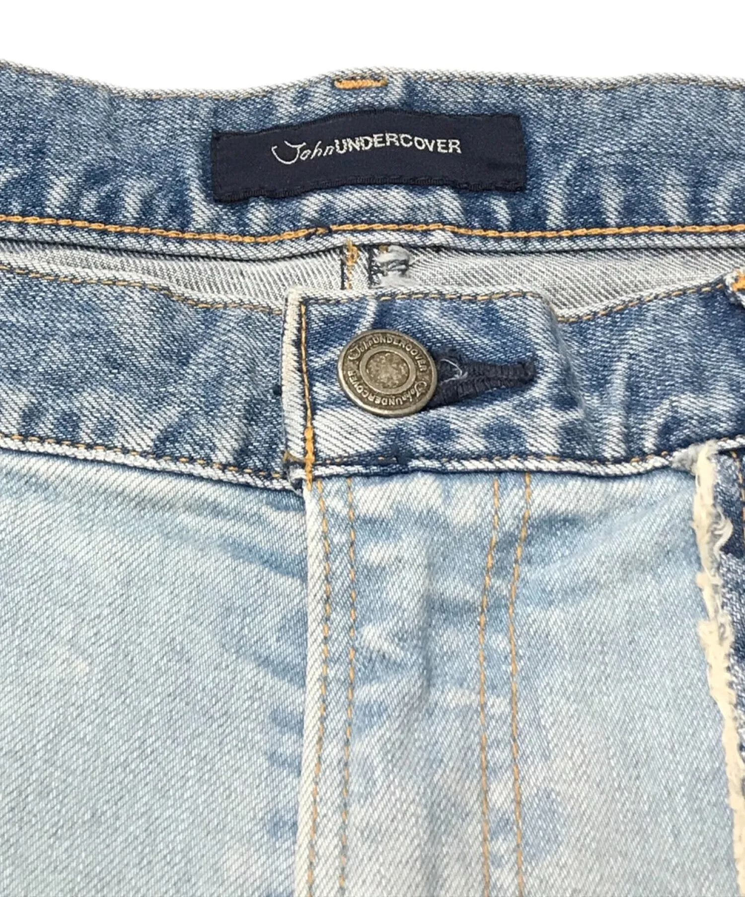 [Pre-owned] JohnUNDERCOVER 18AW Cut-off Stretch Denim Pants JUV4505-1