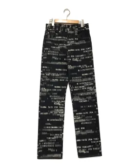 [Pre-owned] Thee Hysteric XXX HAVE FUN TYPE LOGO pattern 60'S XX denim straight pants 06221AP03