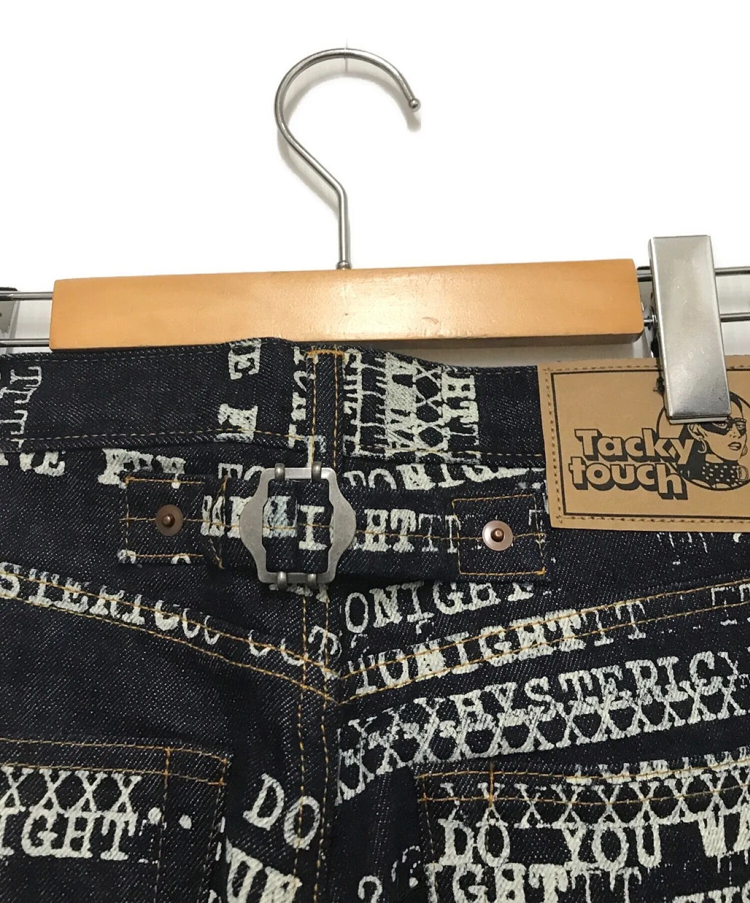 [Pre-owned] Thee Hysteric XXX HAVE FUN TYPE LOGO pattern 60'S XX denim straight pants 06221AP03