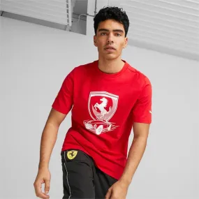 Puma 53818402 Mens Ferrari Race Big Shield Tee Red