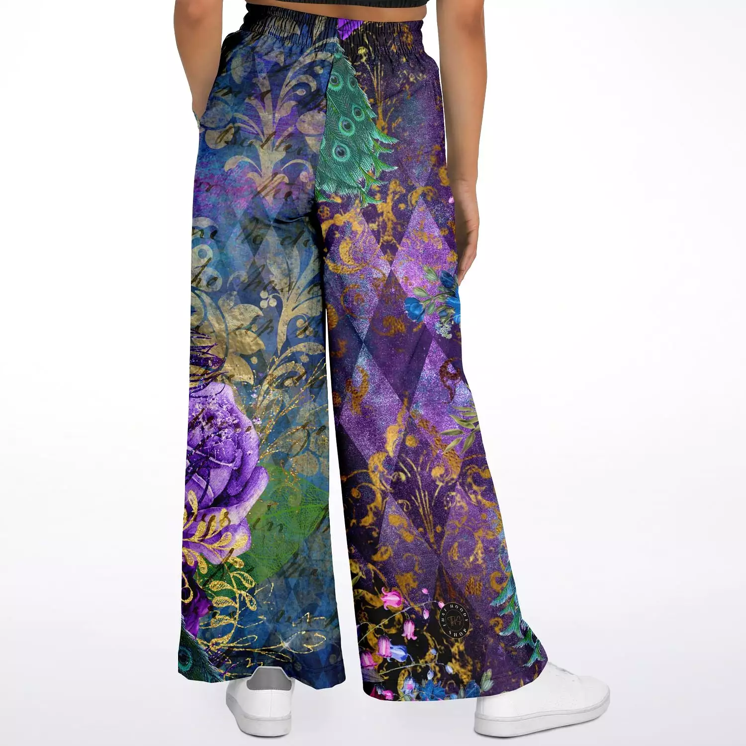 Purple Fusion Eco-Poly Stretchy Phat Bellbottoms