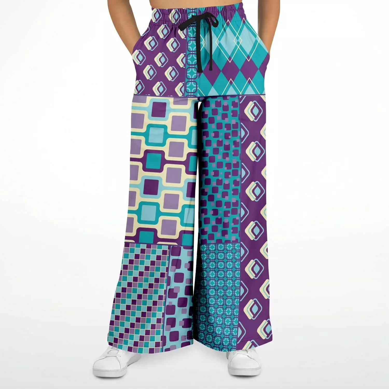 Purple Jetson Eco-Poly Stretchy Phat Bellbottoms