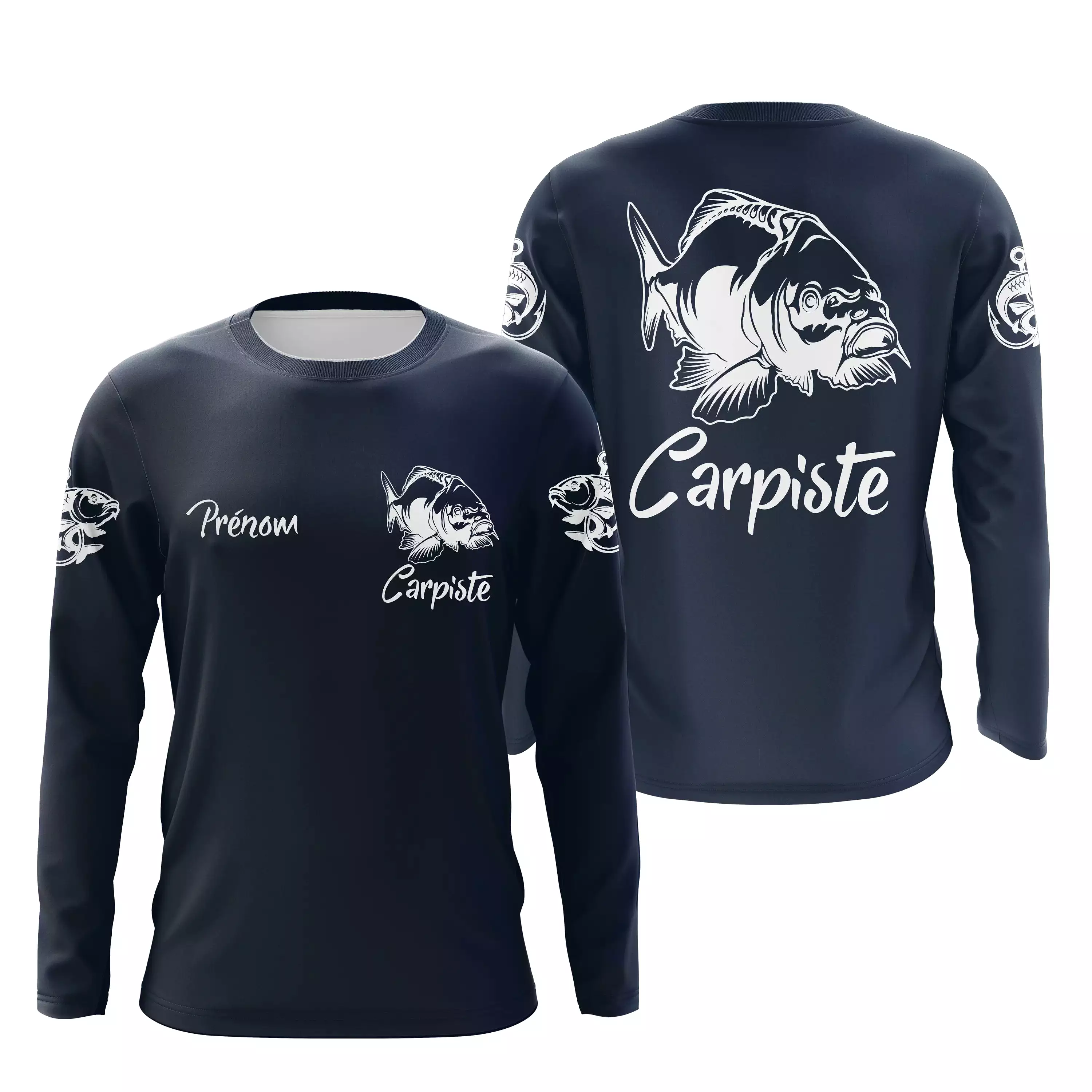 Pêche De La Carpe, Cadeau Original Pêcheur, Tee Shirt, Sweat A Capuche, Maillot Anti UV Personnalisé Pour La Pêche - CT02022402