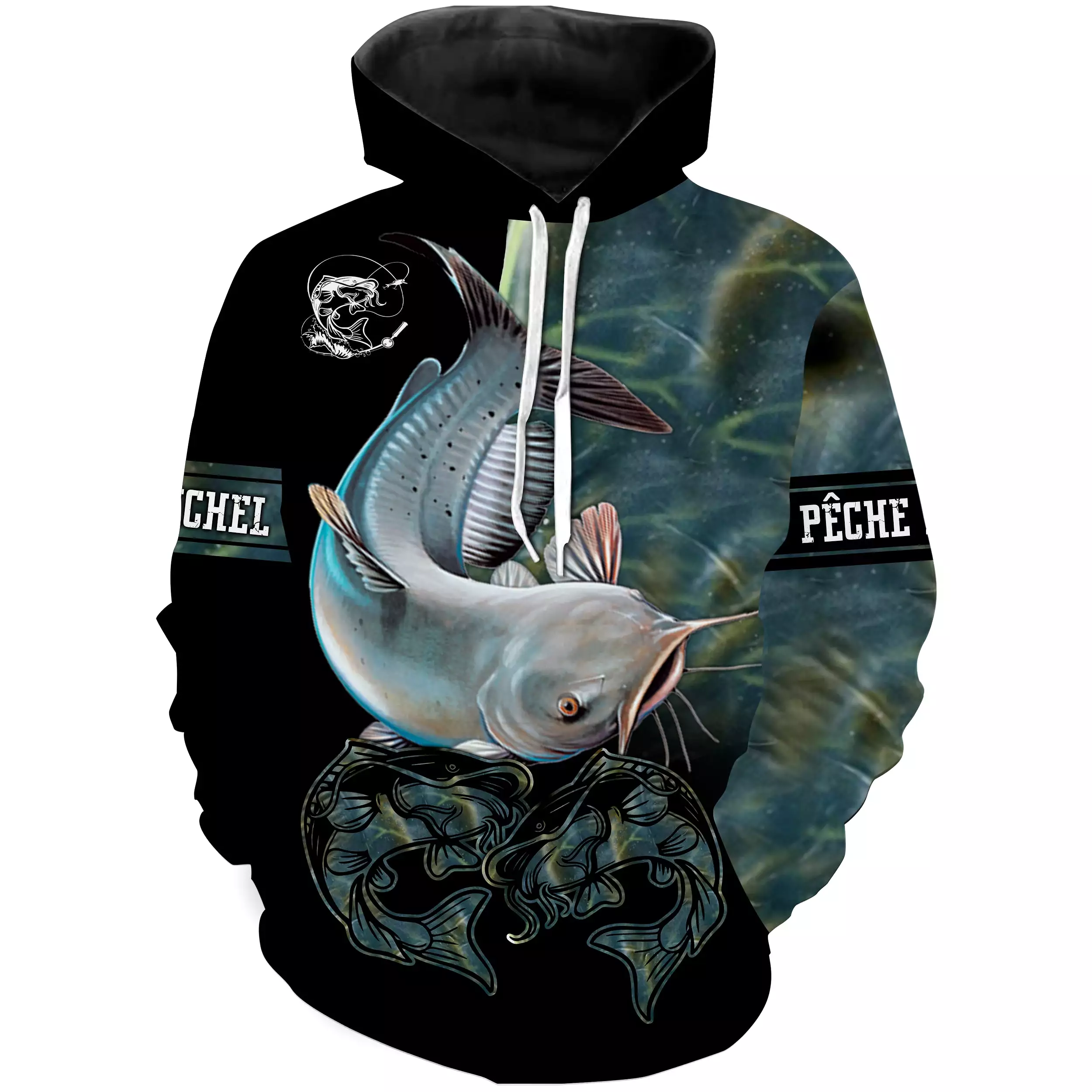 Pêche du Silure, Cadeau Original Pêcheur, Tee Shirt, Sweat à capuche, Vêtement Anti UV, Cadeau Personnalisé Pour La Pêche - CTS1