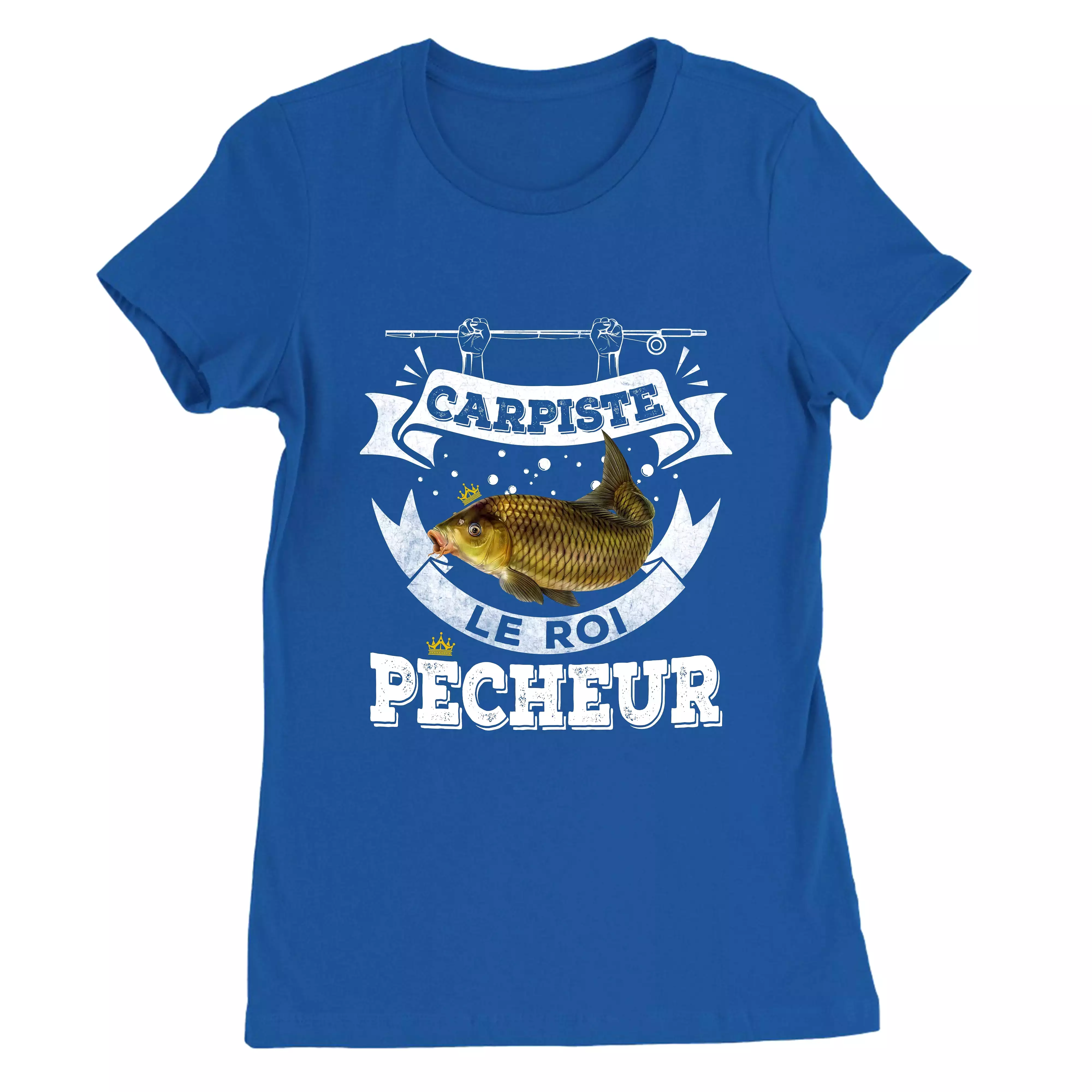 Pêcheur Carpiste, Cadeau Pour Pêcheur, Tee Shirt Homme et Femme, Carpiste Le Roi Pêcheur - CTS29042212