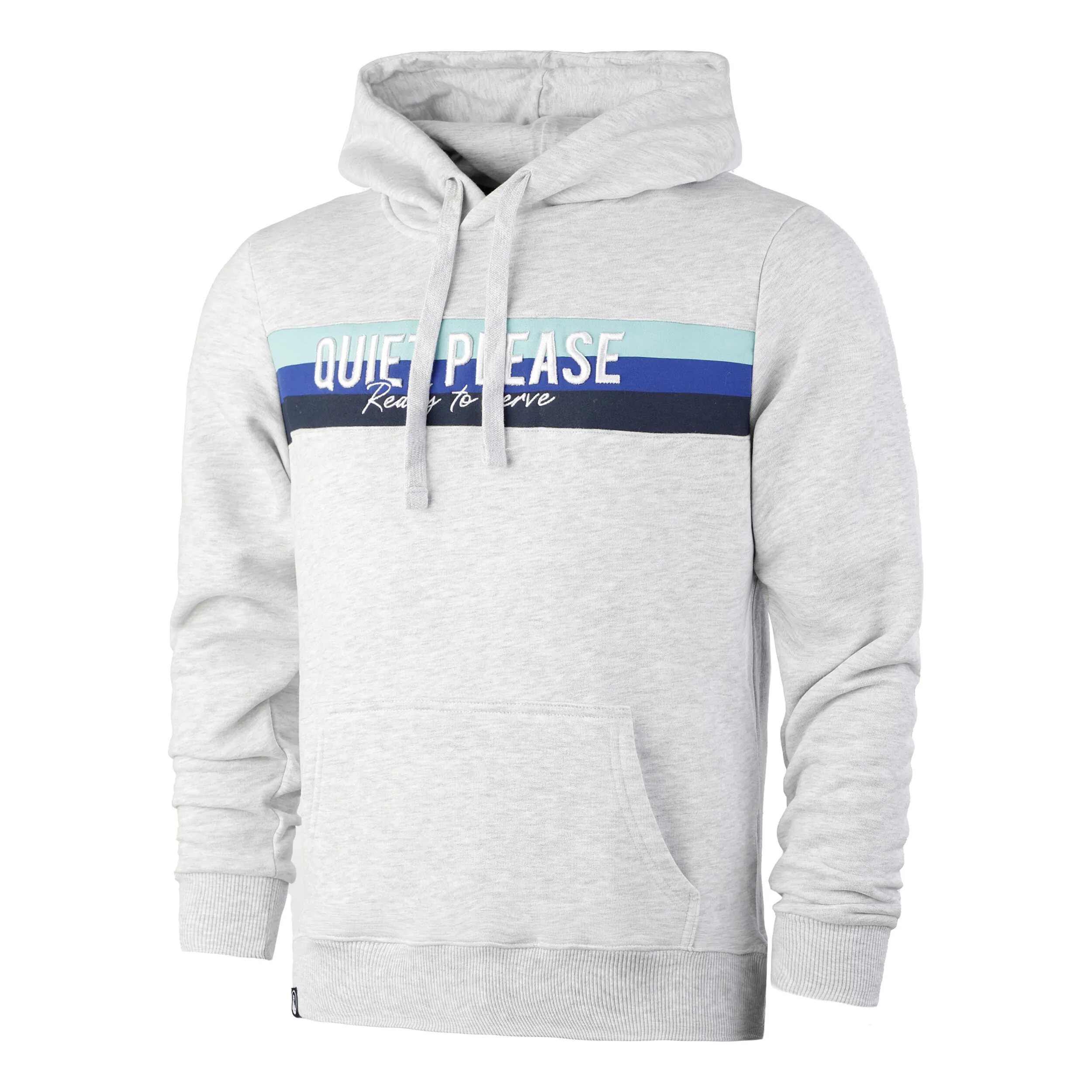 Quiet Please Ocean Stripe Hoody Men