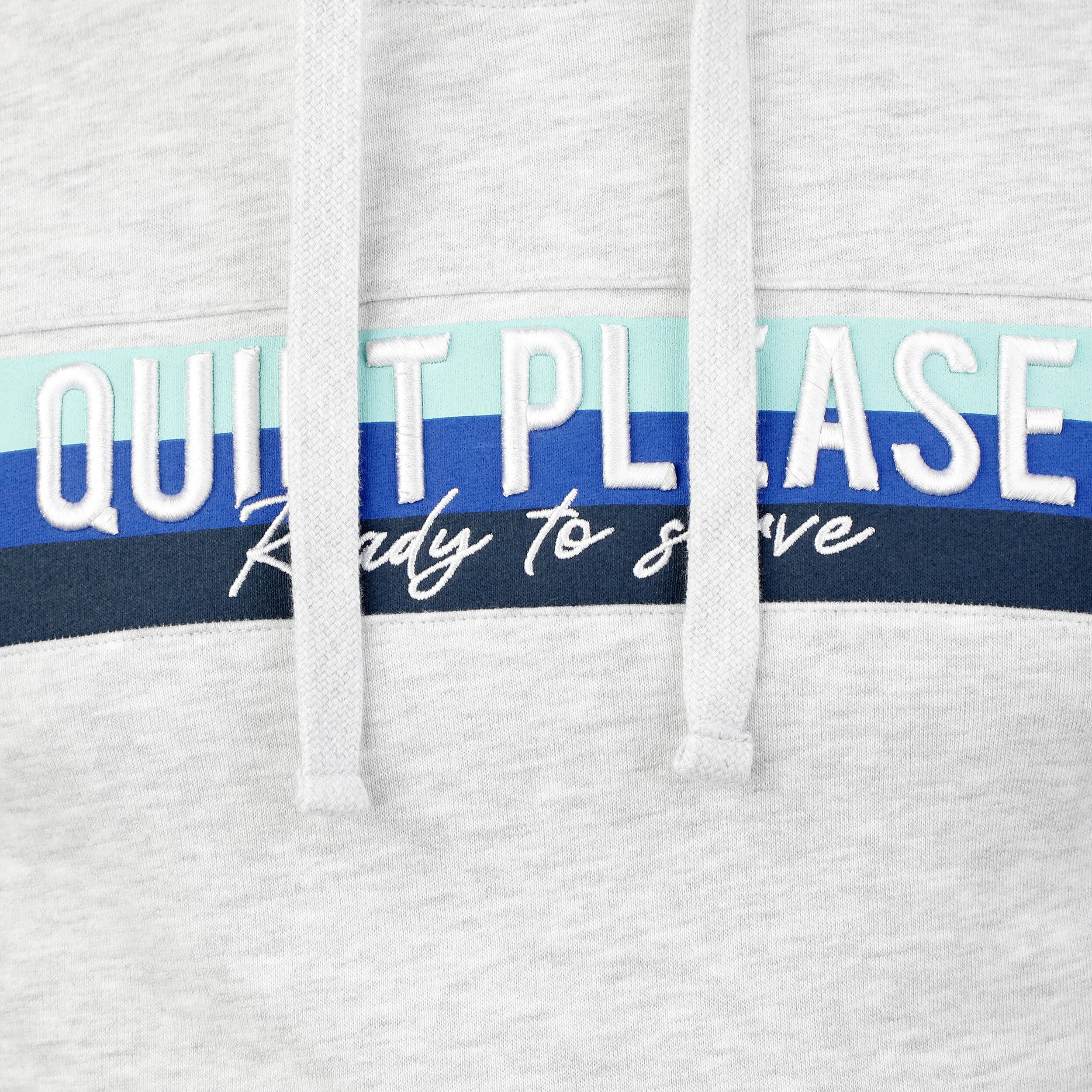 Quiet Please Ocean Stripe Hoody Men