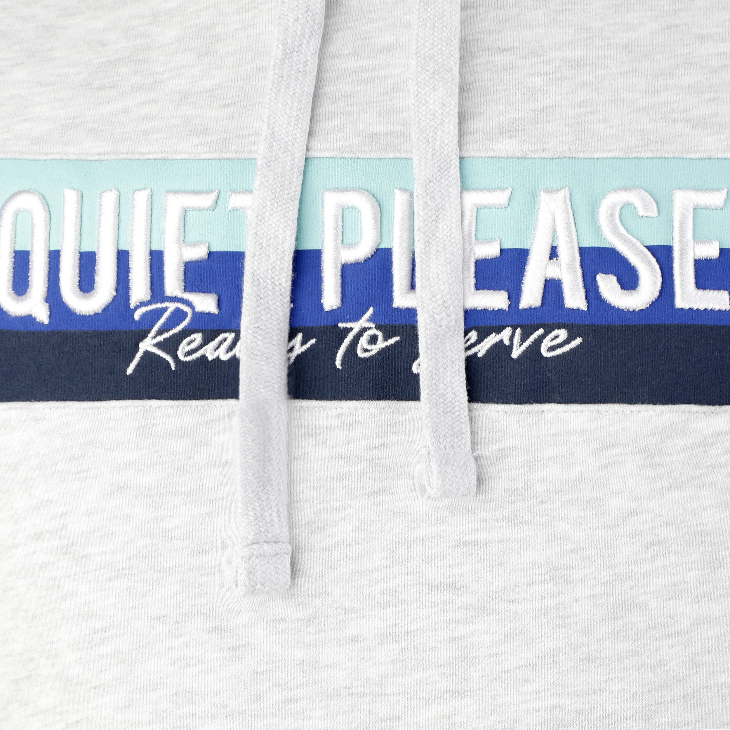 Quiet Please Ocean Stripe Hoody Men