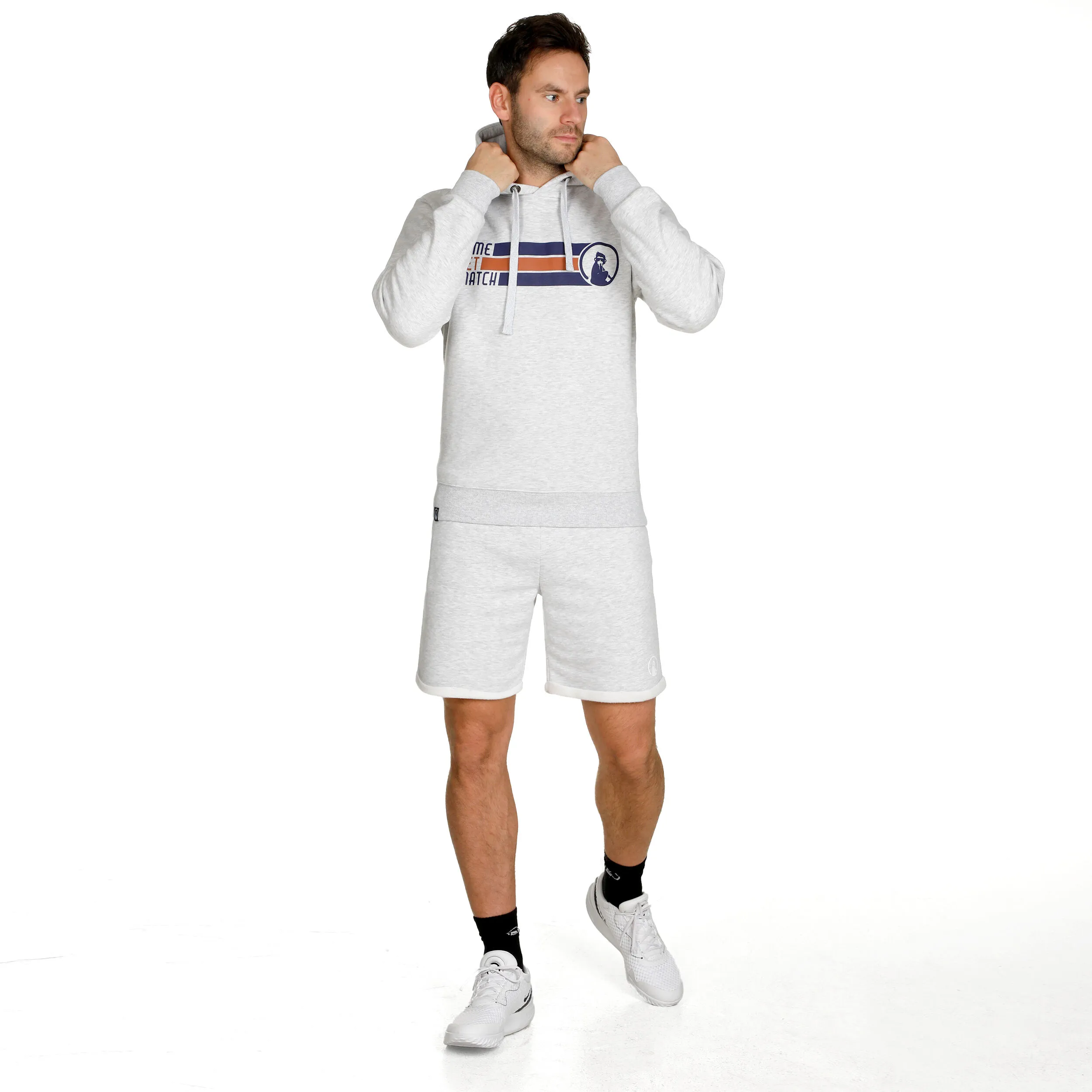 Quiet Please Retro Stripe Block Hoody Men