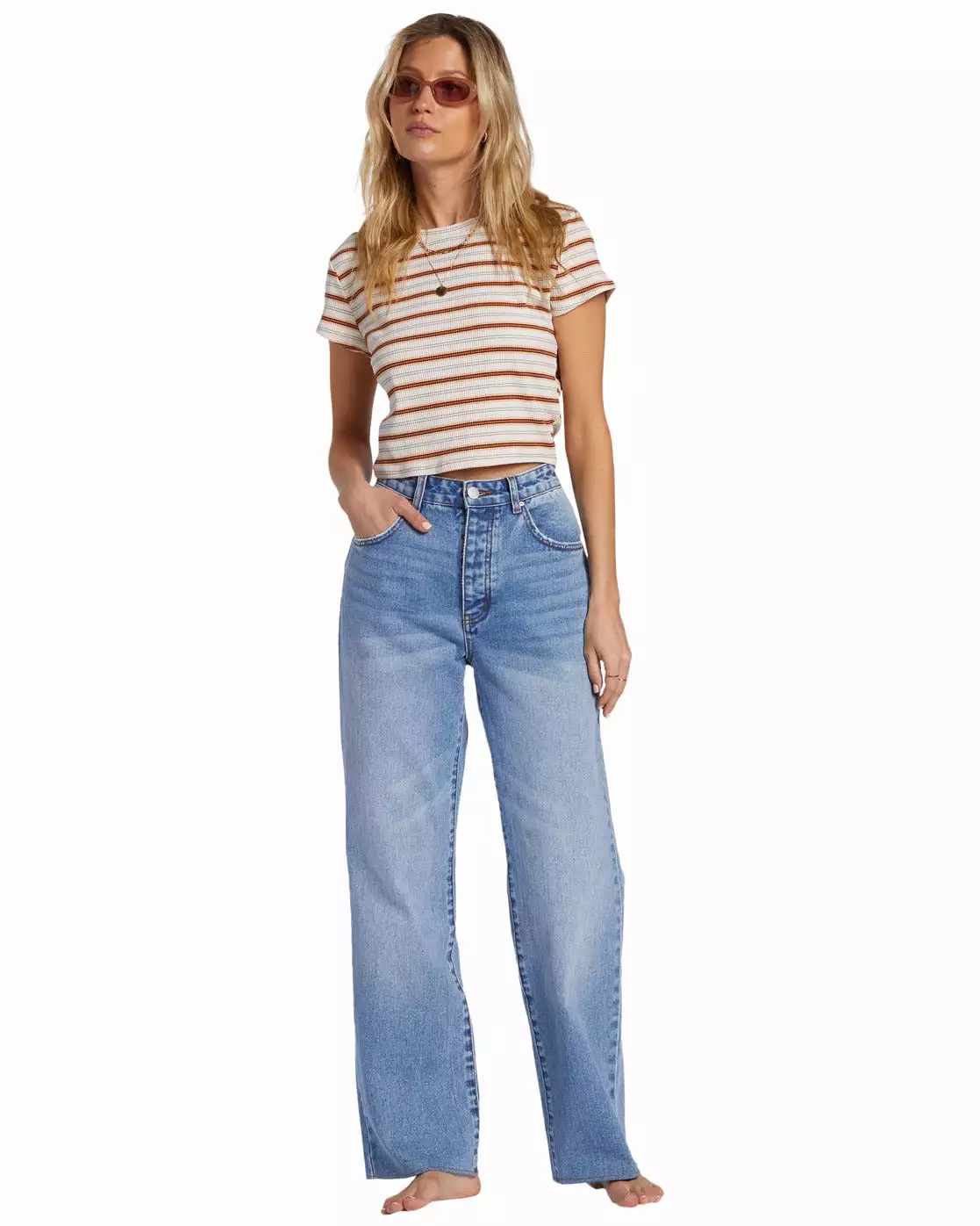 Rachel Low Waist Denim Pants