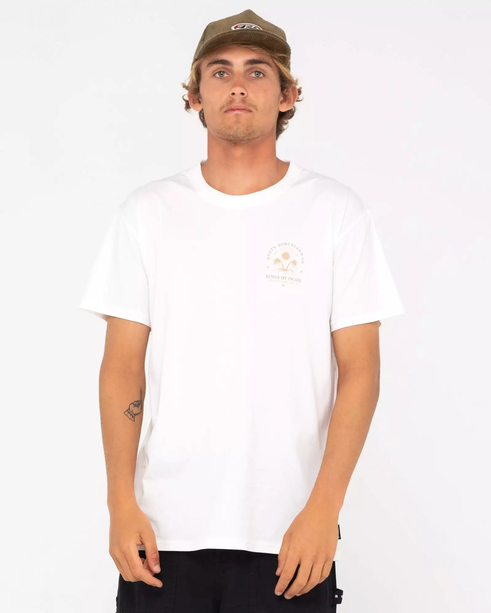 Rusty USA Oasis Ss Tee WHITE