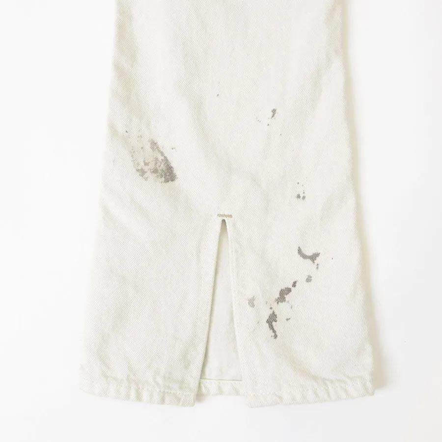 SALE 40%OFF ! 【HOLIDAY/ホリデイ】PAINT DENIM TWO-PIECE SUSPENDER PANTS (OFF WHITE) 24102039