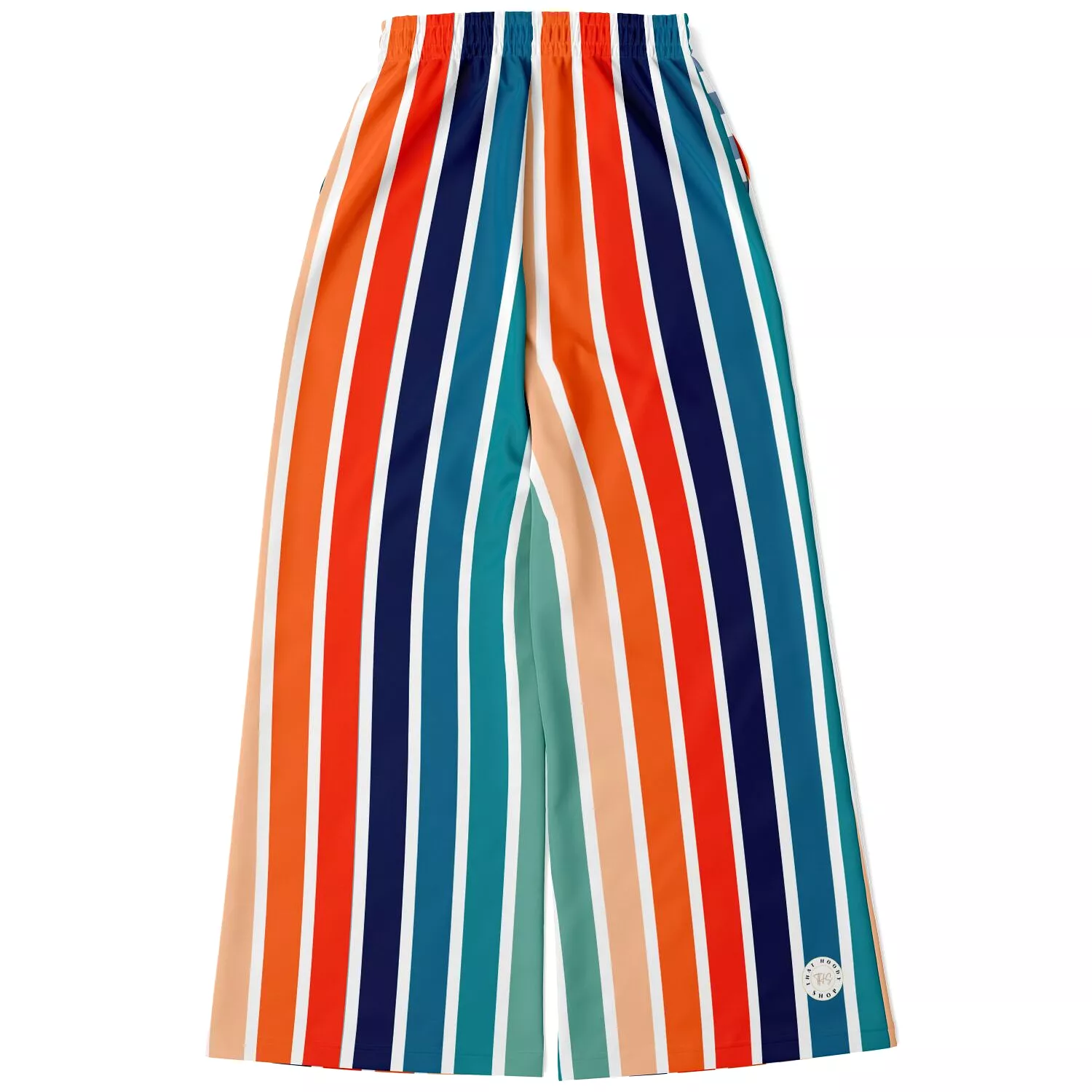 Salsa Time Striped Eco-Poly Stretchy Phat Bellbottoms