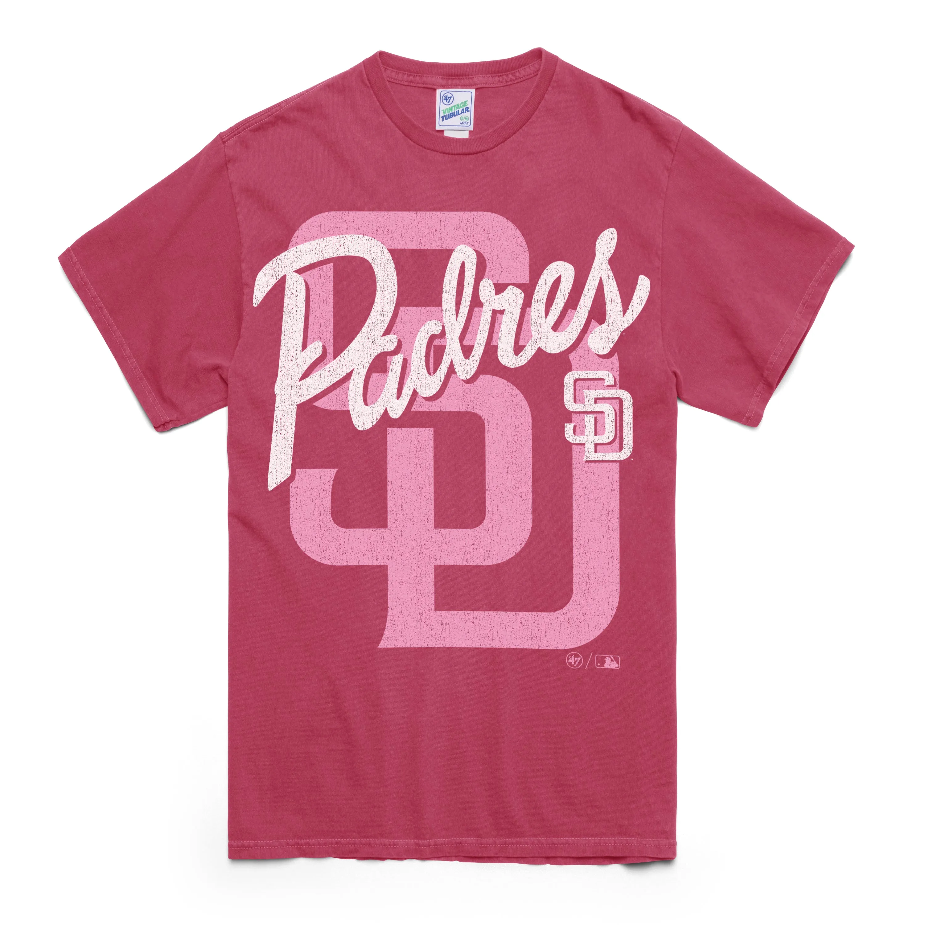 SAN DIEGO PADRES DOPAMINE TRADITION VINTAGE '47 TUBULAR BOYFRIEND TEE WOMENS