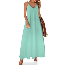 Spaghetti Strap Ankle-Length Dress Long dress