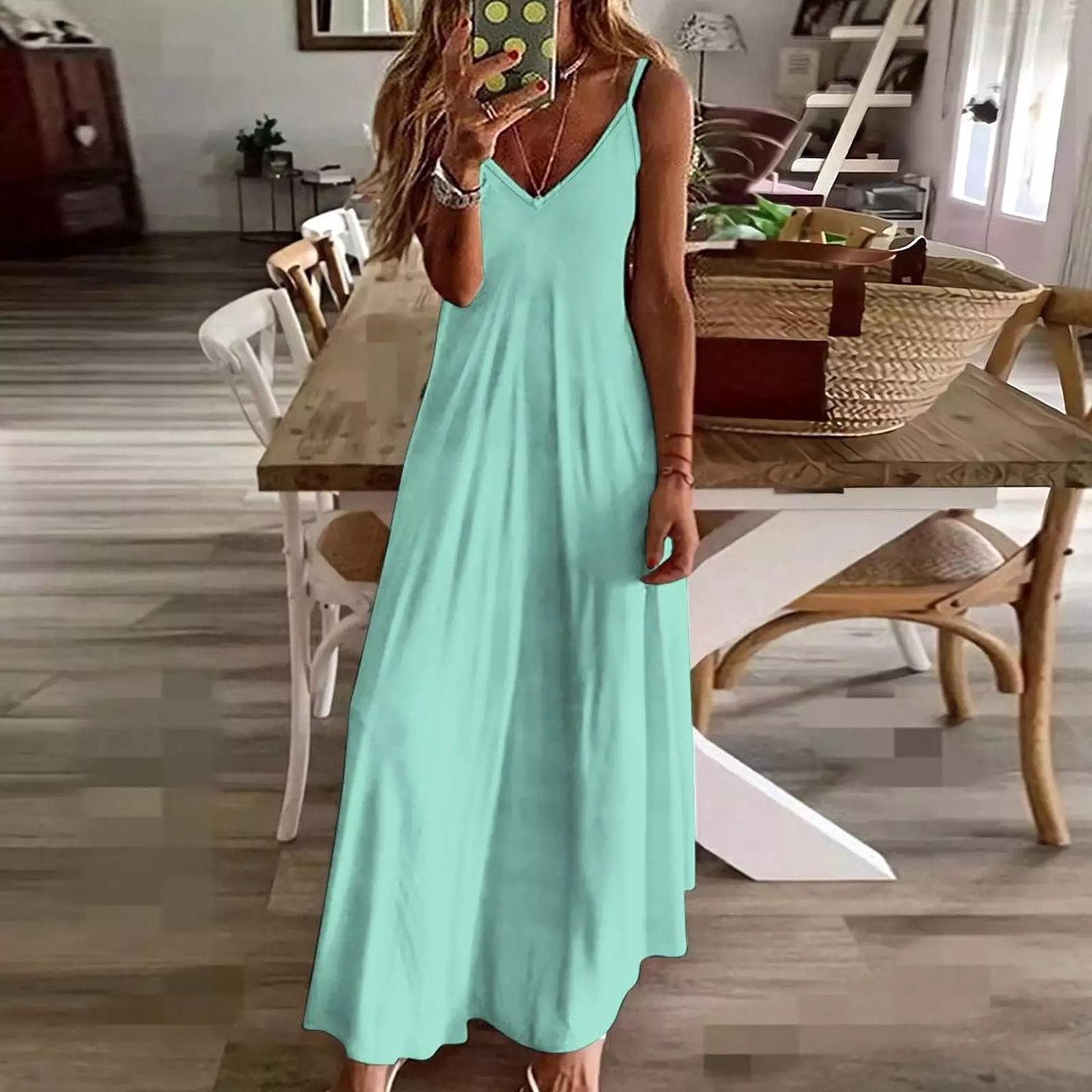 Spaghetti Strap Ankle-Length Dress Long dress