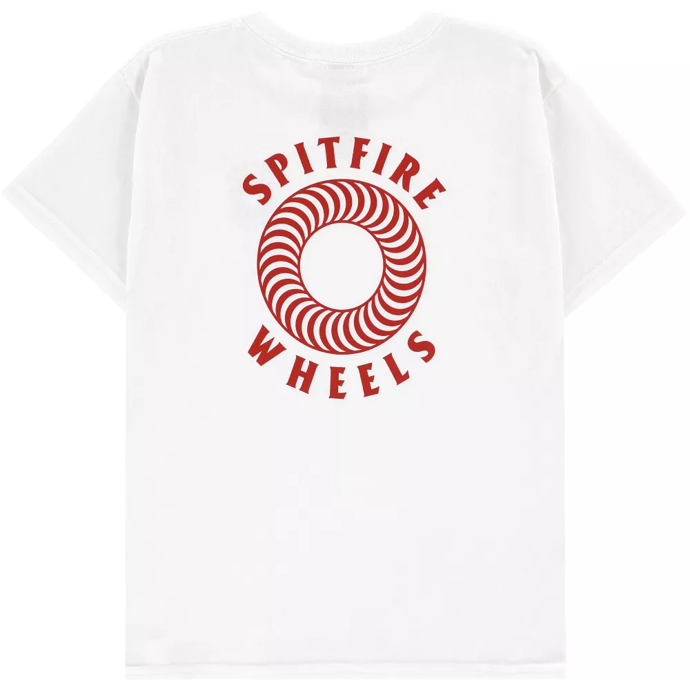 Spitfire Hollow Classic Youth Tee White/Red