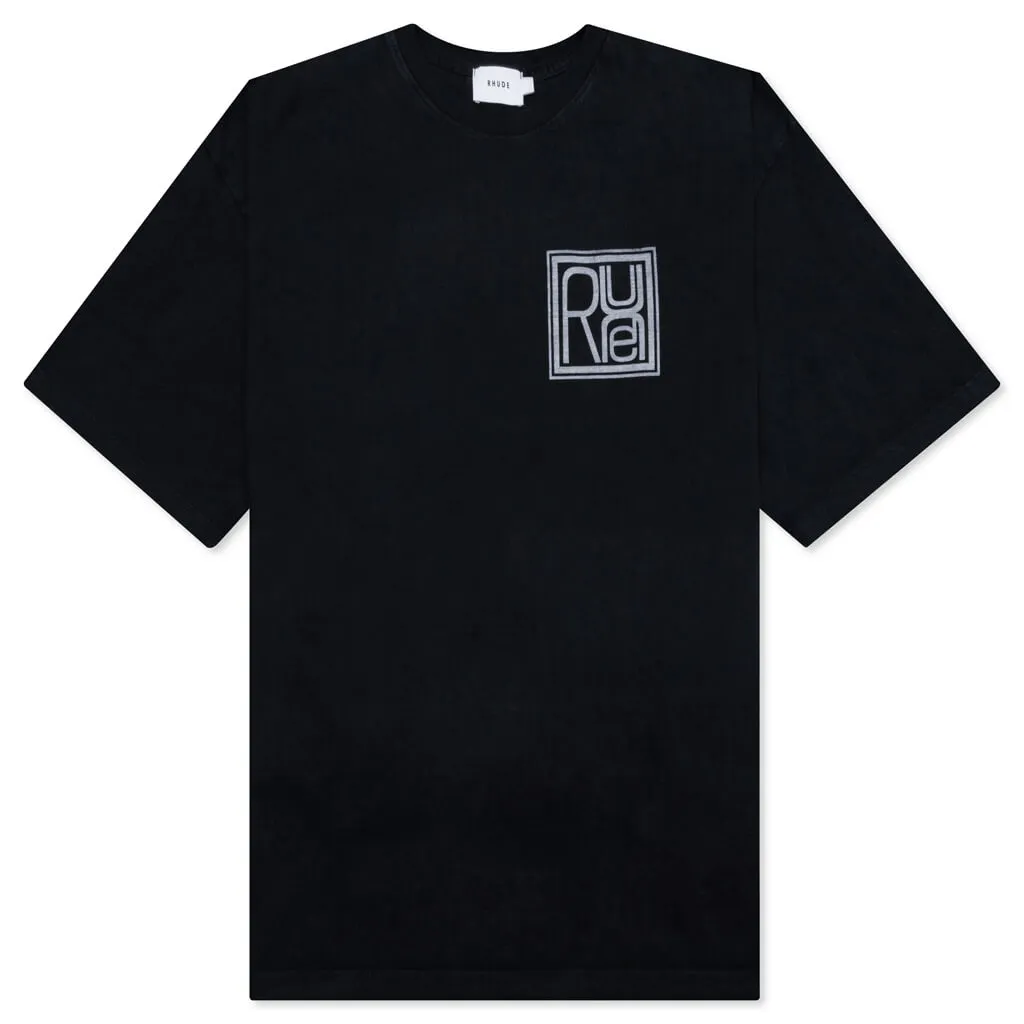 Square Logo Tee - Vintage Black