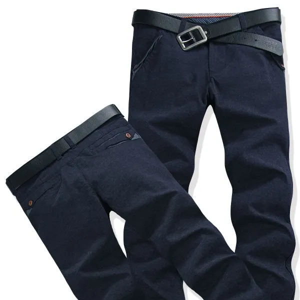 Straight slim fit Jeans for Men Denim Pants - Blue