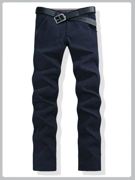 Straight slim fit Jeans for Men Denim Pants - Blue