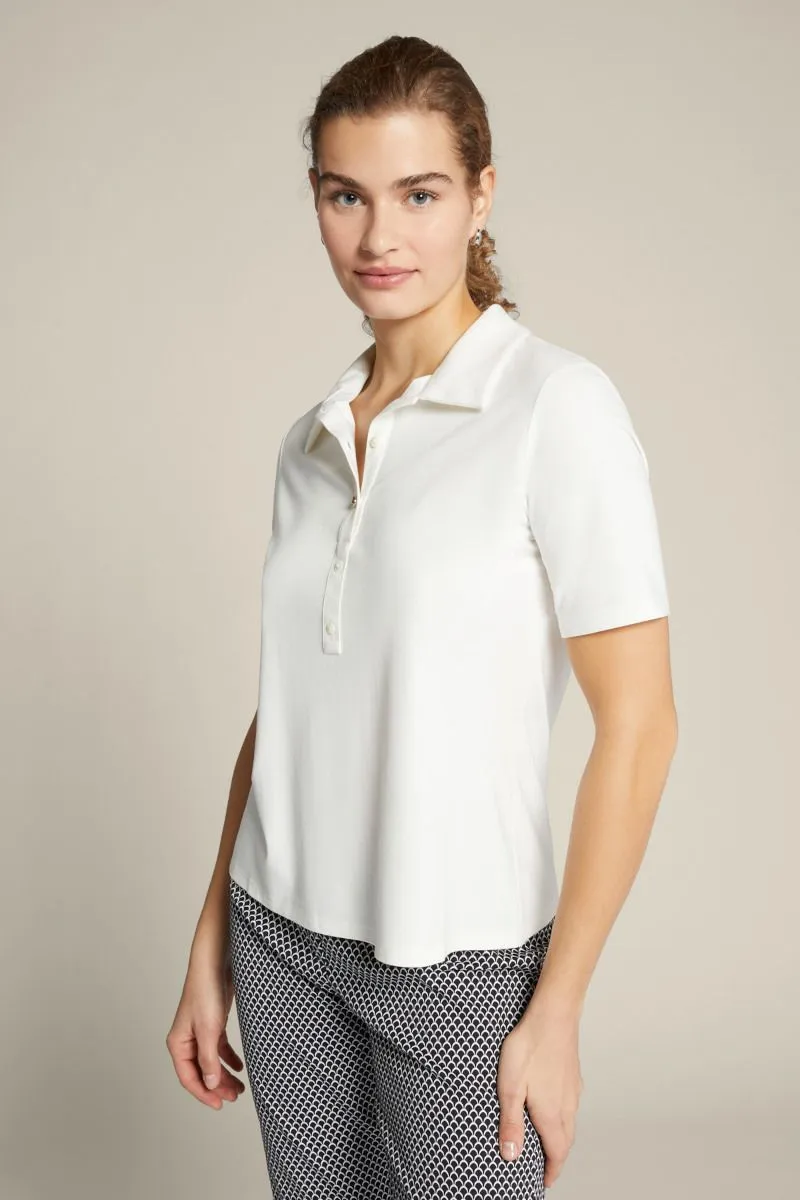 T-shirt modello polo donna Bianco