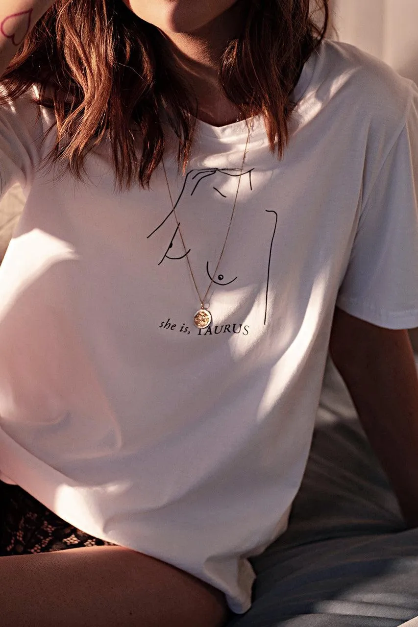 Taurus Tee - White