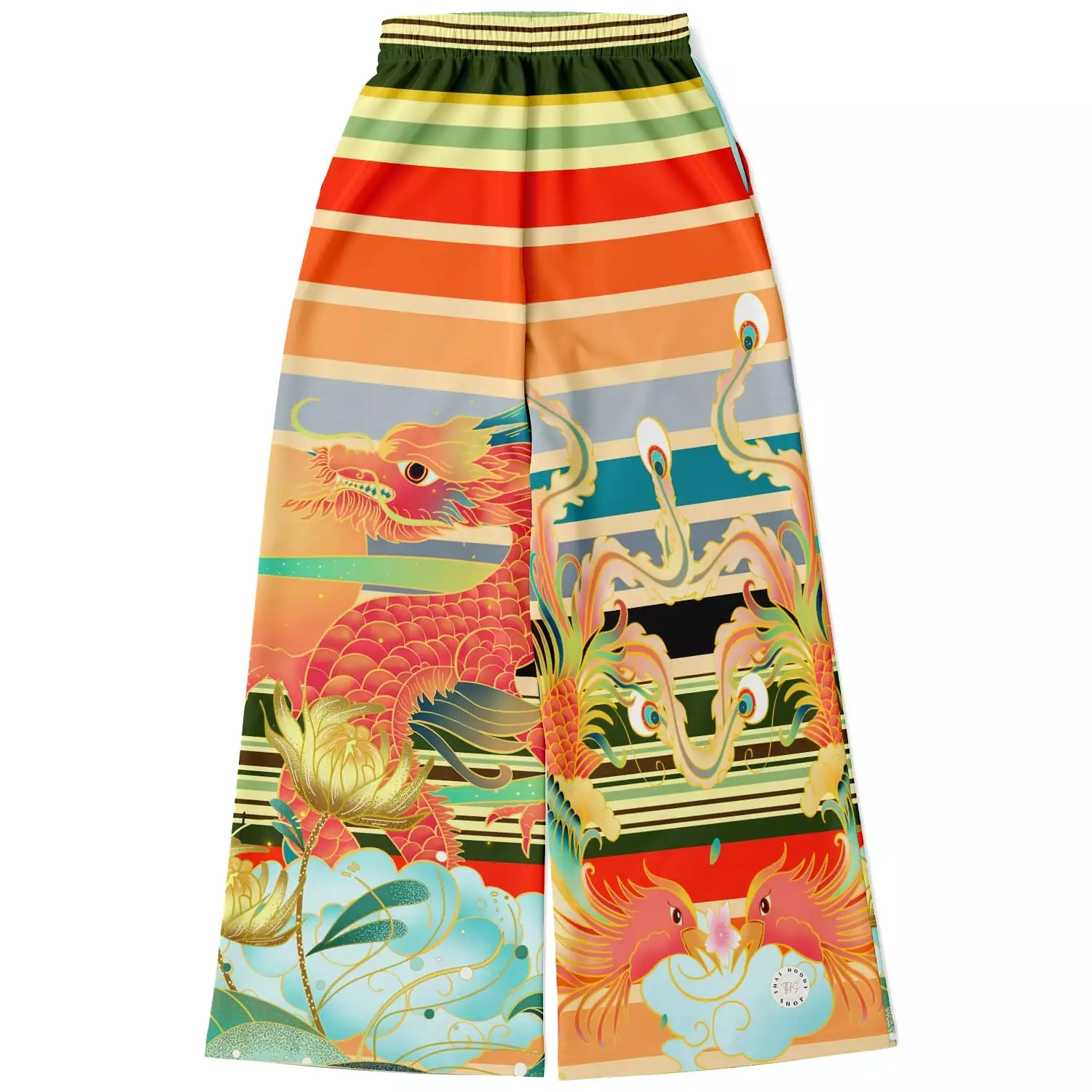 The Koi Dragon Eco-Poly Stretchy Phat Bellbottoms