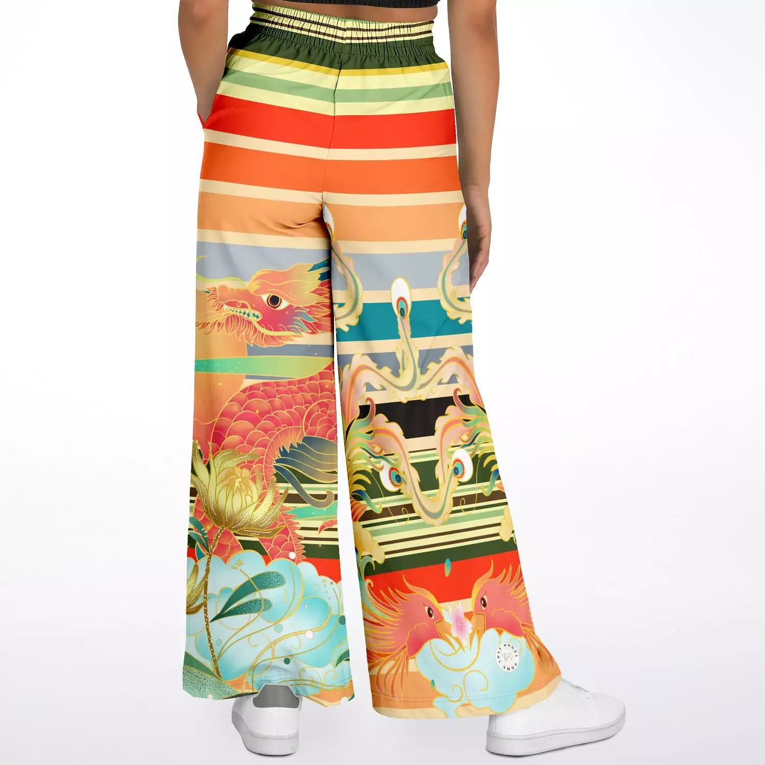 The Koi Dragon Eco-Poly Stretchy Phat Bellbottoms