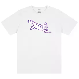 Theories Conscious Kitty Tee White