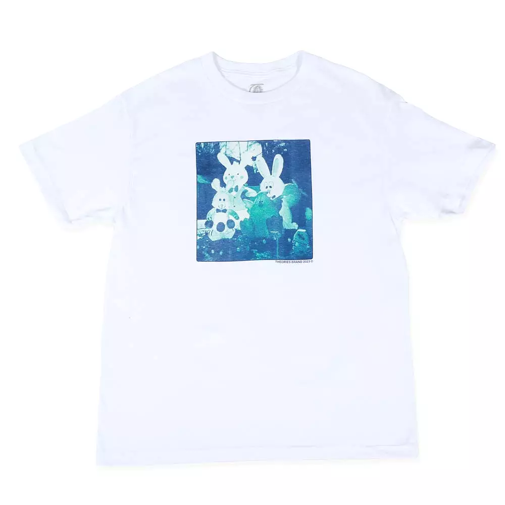 Theories Cyanotype Tee White