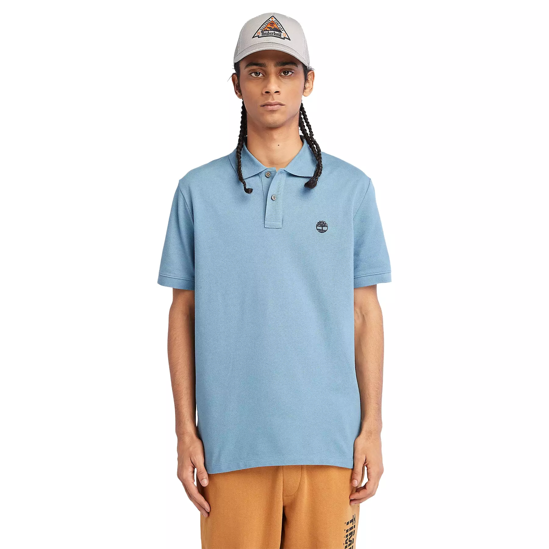 Timberland Mens Millers River Pique Polo T-Shirt - Short Sleeved