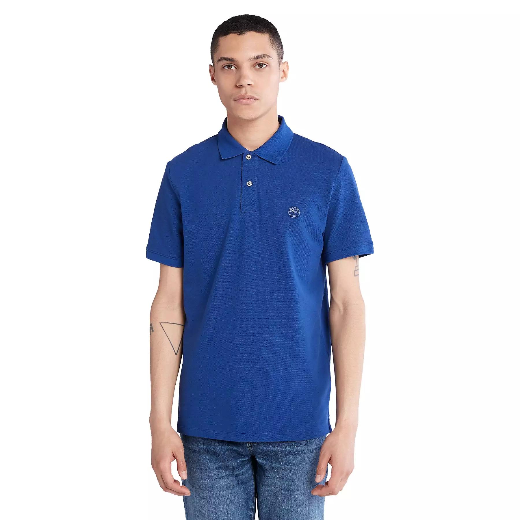 Timberland Mens Millers River Pique Polo T-Shirt - Short Sleeved