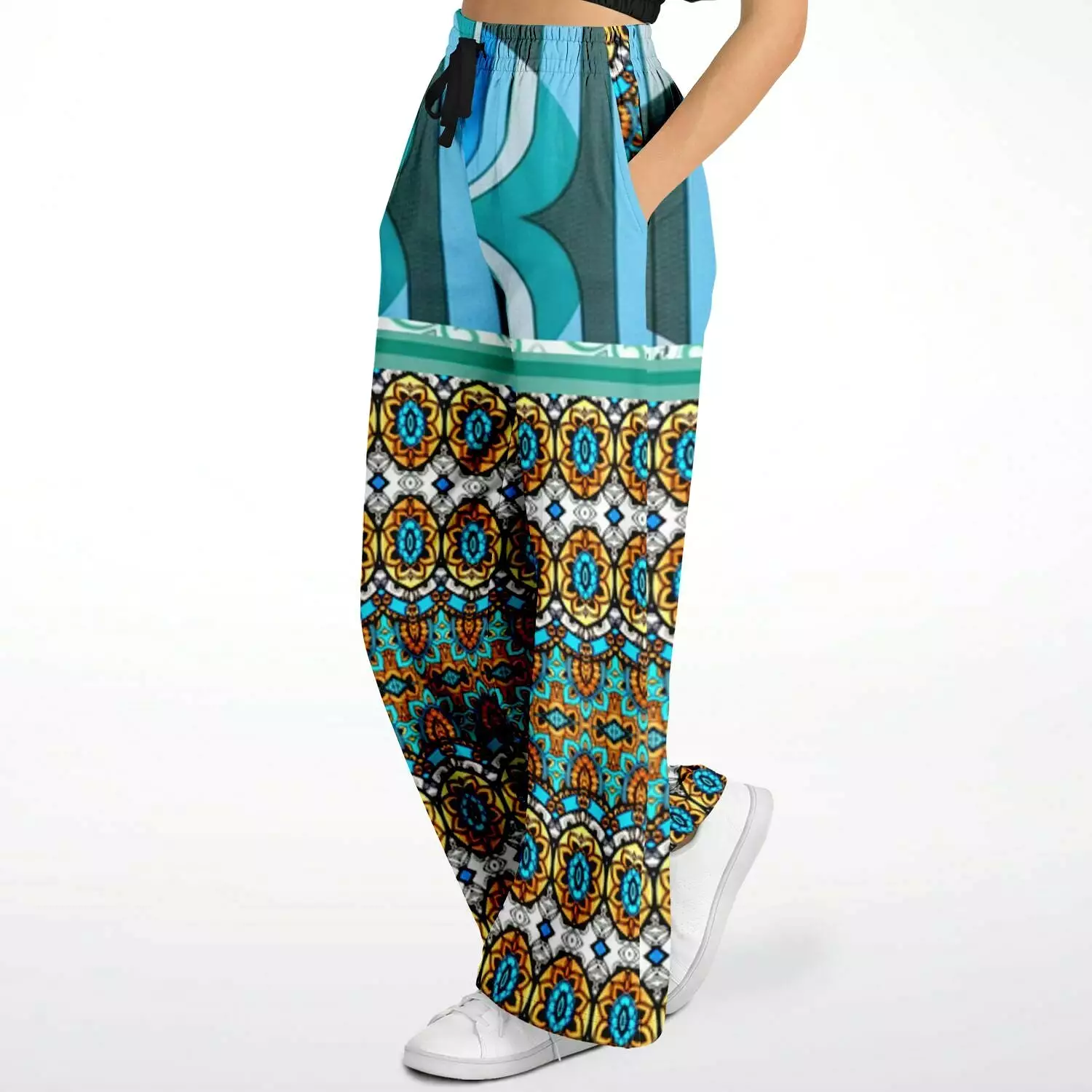 Turquoise Tonight Stretchy Phat Bellbottoms