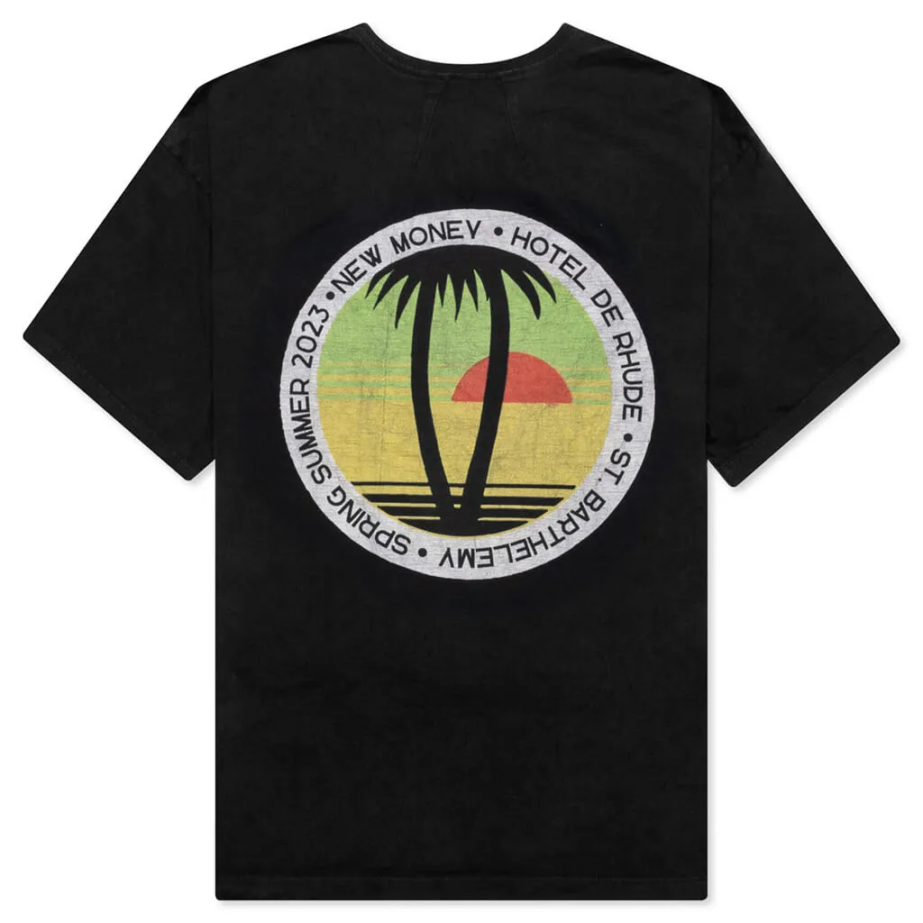 Twin Palms Tee - Vintage Black