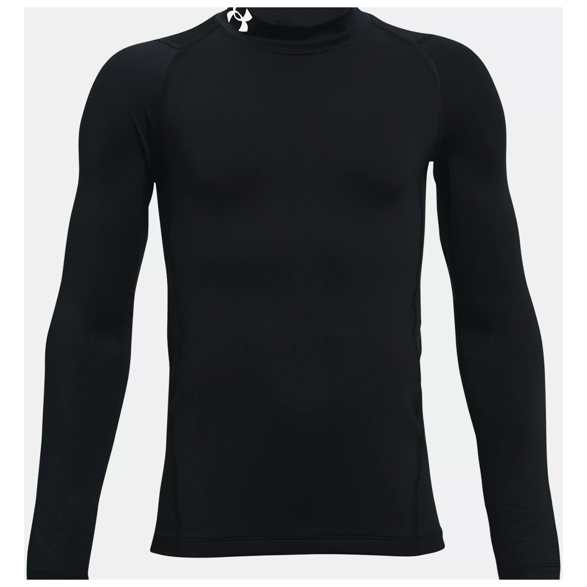 Under Armour Black/White ColdGear Armour Mock L/S Tee