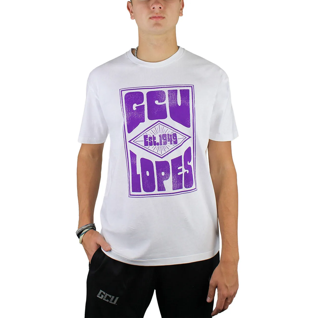 Uscape Men's White Retro GCU Lopes Tee